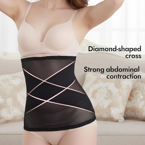 Women's Breathable Waist Cincher, Lightweight Tummy Control Shapewear in 4 Sizes (S/M/L/XL) for Daily Wear in Saudi Arabia