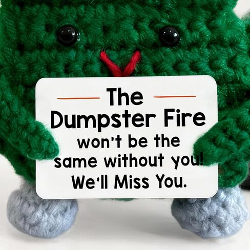 Retirement Gift for Woman, Men – Crochet Emotional Support Plush – Best Going Away Gifts for Coworkers Women, Coworker Leaving Gifts for Women, Men, Teacher, Nurse in Kuwait