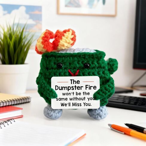 Retirement Gift for Woman, Men – Crochet Emotional Support Plush – Best Going Away Gifts for Coworkers Women, Coworker Leaving Gifts for Women, Men, Teacher, Nurse in Kuwait