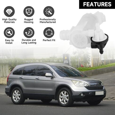 مضخة غسيل الزجاج الأمامي مع جروميت لهوندا CR-V 2007-2011 2.4L L4 - غاز | مضخة سائل غسيل الزجاج الأمامي | استبدل الجزء 76806SMAJ01 in Kuwait