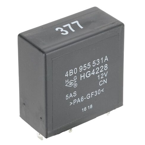 4B0955531A #377 12VDC 30A 11Pin مرحل التحكم في الممسحة مرحل محرك الممسحة المتقطع مع قابس توصيل سريع in Saudi Arabia