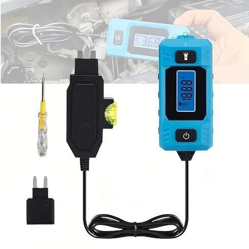 Automotive Circuit Fault Probe Tester,Portable High-Precision 20a 48v Car Circuit Probe Tester,Relay Tester 12v Car Relay Tester,with Led Display & Front Lighting,Car Relay Fuse Blade Checker in Kuwait