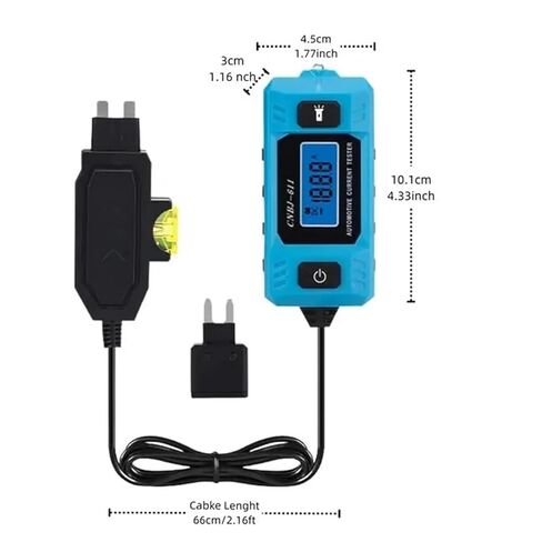 Automotive Circuit Fault Probe Tester,Portable High-Precision 20a 48v Car Circuit Probe Tester,Relay Tester 12v Car Relay Tester,with Led Display & Front Lighting,Car Relay Fuse Blade Checker in Kuwait