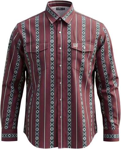 FR Shirts for Men, 8oz Midweight Flame Resistant Welding Shirt, 100% Cotton, Pearl Snap Buttons - CAT2/NFPA2112 in Saudi Arabia