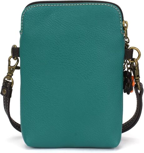 محفظة الهاتف الخليوي CHALA Crossbody | حقيبة يد نسائية متعددة الألوان بحزام قابل للتعديل (فيروزي _ جنوم) in Saudi Arabia