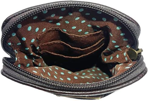 محفظة الهاتف الخليوي CHALA Crossbody | حقيبة يد نسائية متعددة الألوان بحزام قابل للتعديل (فيروزي _ جنوم) in Saudi Arabia