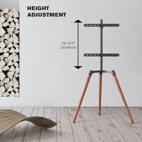 ProMounts Modern Exhibition TV Stand Mount for 42-84 inch LED LCD OLED Plasma Flat and Curved TV Screens, 4 Leg Modern Studio TV Stand Holds 99 lbs, Max VESA 600x400 in Kuwait