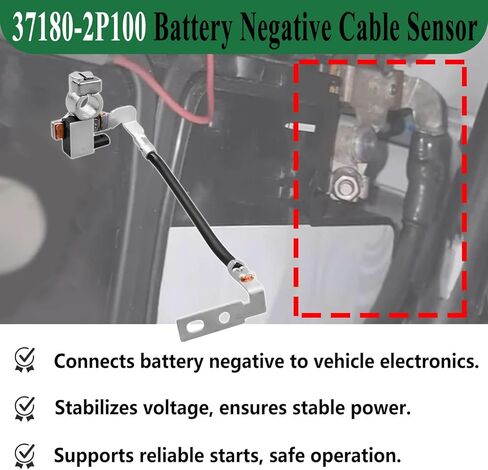 37180-2P100 Negative Battery Cable Sensor Fit for Kia Sorento 2009 2010 2011 2012,Battery Negative Sensor Replace 37180-2P100 371802P100 in Saudi Arabia