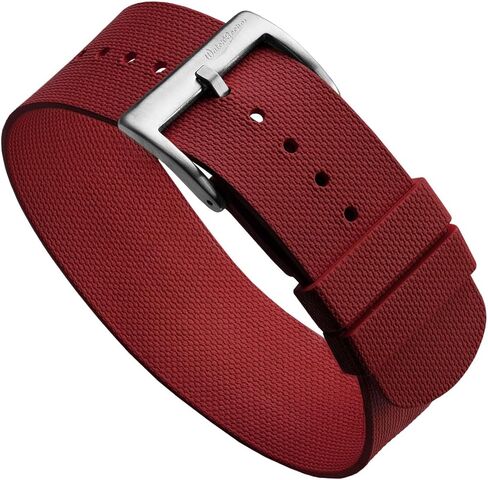 حزام ساعة مطاطي من WatchGecko TidalPass British Military FKM، سوار ساعة رجالي مقاوم للماء، متعدد الاستخدامات وأنيق، يمكن ارتداؤه بطريقتين in Kuwait