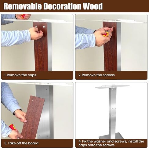 حامل منصة من الفولاذ المقاوم للصدأ مع سطح قراءة أكريليك ومدخل كابل مخفي، حامل منصة احترافي حديث مع زخرفة خشبية للكنيسة، حامل منصة للكنيسة والمؤتمرات والخطاب والزفاف in Kuwait