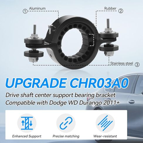 ترقية CHR03A0 حامل دعم مركز عمود القيادة متوافق مع Jeep WK2 Grand Cherokee 2011+، لسيارة Dodge WD Durango 2011+، استبدل 52853646AE 52853646AC (أسود) in Saudi Arabia