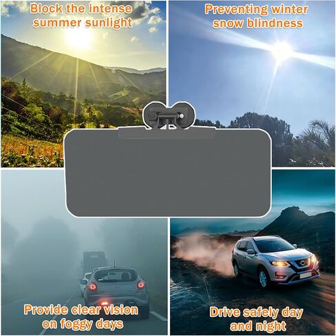 2-Pack Magnetic Sun Visor for UTV & Golf Cart, Polarized Anti-Glare Adjustable Sunshade, Tool-Free Fit for Polaris Ranger/Defender, Can-Am, Uforce 1000, EZGO with Metal Roof/Crossbars in Saudi Arabia