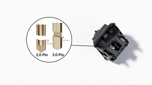 Gateron Oil King Switch - 110PCS Linear Mechanical Keyboard Switches, 55gf Actuation, 5-Pin Hot-Swappable, Pre-Lubed, 20mm Long Spring, Smooth Typing for Gaming & Office in Saudi Arabia