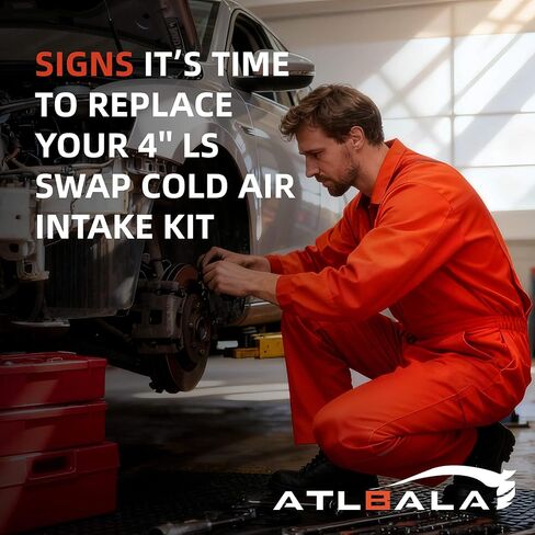 مجموعة مدخل الهواء البارد LS Swap مقاس 4 بوصات، متوافقة مع محركات LS1 LS2 LSX LQ4 LQ9، متوافقة مع Restomod A-Body & G-Body، Camaro، Chevelle، GTO، Monte Carlo، Caprice in Kuwait