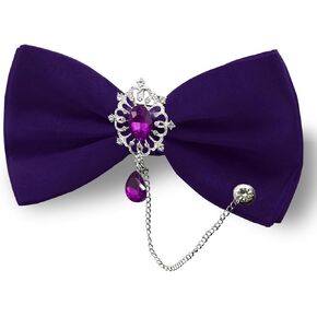 Mens Bow Tie, Adjustable Pre-tied Bowties Men with Rhinestone Chain for Suit Tuxedo Wedding Banquet Party Concert in Saudi Arabia