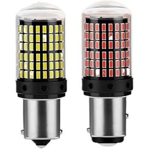 1/2 قطعة سيارة عكس إشارة أضواء النهار Drl 1156 1157 144SMD بدوره الذيل لمبة الفرامل وقوف السيارات مصباح أحمر فائق السطوع (1 قطعة، RED_1157 BAY15D P21/5W) in Kuwait