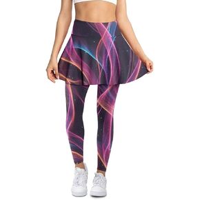 POLERO طماق اليوغا النسائية مع التنانير، تنانير التنس مع طماق رياضية متجنبة in Kuwait