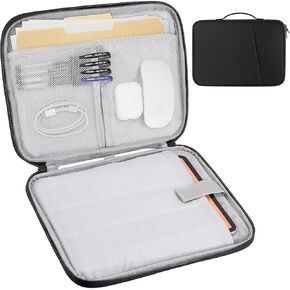 حقيبة تابلت للنساء، حافظة مبطنة لجهاز iPad Pro 12.9 M2/M1/2018-2020، Surface Pro 9/8/X، 12.4 بوصة Galaxy Tab S9+/S8+ (PU-Pink12.9) in Kuwait