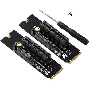 ام زد هو بطاقة محول PCI-E 4X الى M.2 NGFF بطاقة نقل M.2 مفتاح M 4X إشارة M2 بطاقة ذاكرة مستديمة مع ضوء (عبوتان) in Kuwait