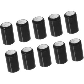 10 Pcs 12mm 0.47" Silicone Hose Cap Intake Vacuum Hose Tube End Plug for Car Black Auto Replacement Parts in Saudi Arabia