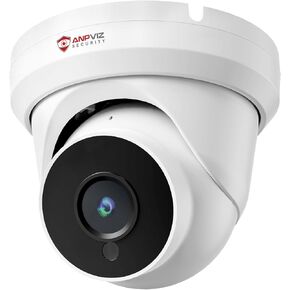 كاميرا Anpviz 4MP PoE IP Turret مع ميكروفون/صوت، كاميرا أمان IP خارجية داخلية، رؤية ليلية 50 قدمًا، مقاومة للماء IP66، زاوية واسعة 108 درجة عدسة 2.8 مم، تسجيل 24/7 in Kuwait