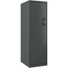 Hirsh Industries Space Solutions Metal 3 Shelf Personal Storage Locker Cabinet, Charcoal, Fully Assembled in Saudi Arabia