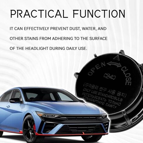 Car Headlight Dust Cover Cap Replacement, Car Headlight Lamp Housing Cover with Threaded Fastening, Car Spotlight LED Bulb Lens Protective Caps for Hyundai Sonata Equus Azera, Kia Sedona in Saudi Arabia