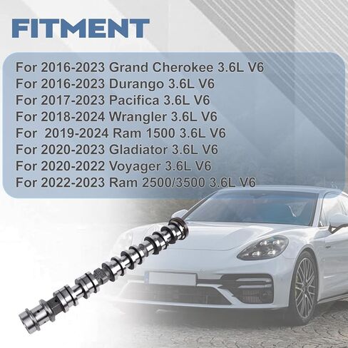 5047913AD Right Side Intake Camshaft, Fits for 2016-2024 Grand Cherokee Durango Pacifica Wrangler Ram 1500/2500/3500 3.6L V6, Intake Cam Camshaft Replace 05047913AA 05047913AB in Saudi Arabia