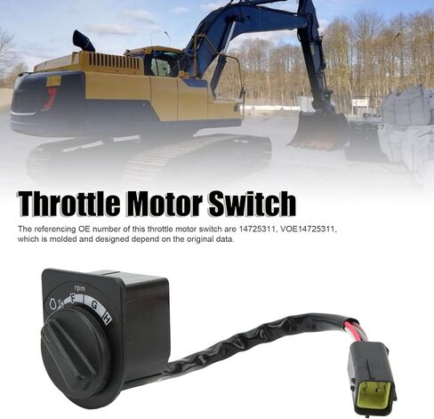 14725311 Selector Control Unit Rotaries Knob Throttle Knob Starter Motor Switch 14725311 Engine Throttle Selector Unit for EC220D EC250D EC350D EC380D EC480D Excavator in Saudi Arabia