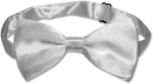 ربطة عنق رجالية بلون فضي ورمادي سادة من BOWTIE لبدلة السهرة أو البدلة in Saudi Arabia
