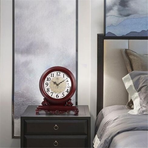 Chinese Seat Clock Living Room Table Type Retro Family Pendulum Sitting in Saudi Arabia