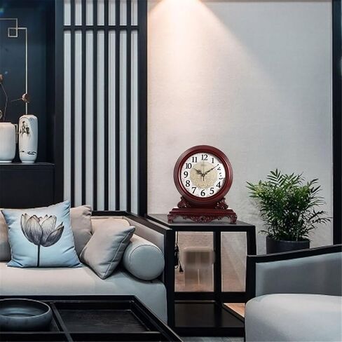 Chinese Seat Clock Living Room Table Type Retro Family Pendulum Sitting in Saudi Arabia