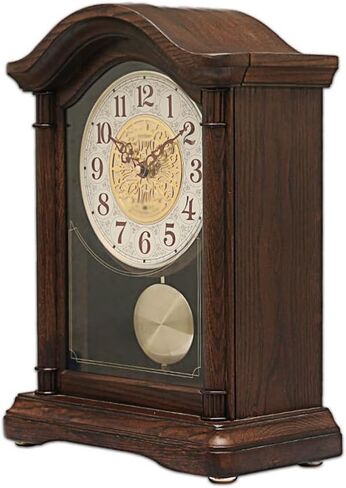 Solid Wood Seat Clock Living Room Pendulum Parts Retro Table Silent Chinese Newspaper in Saudi Arabia