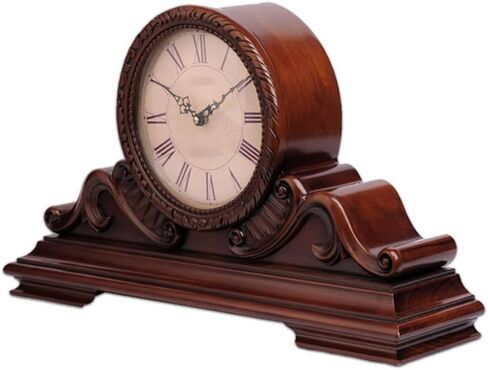 Solid Wooden Seat Clock Living Room Classical Hour Pendulum Table in Saudi Arabia