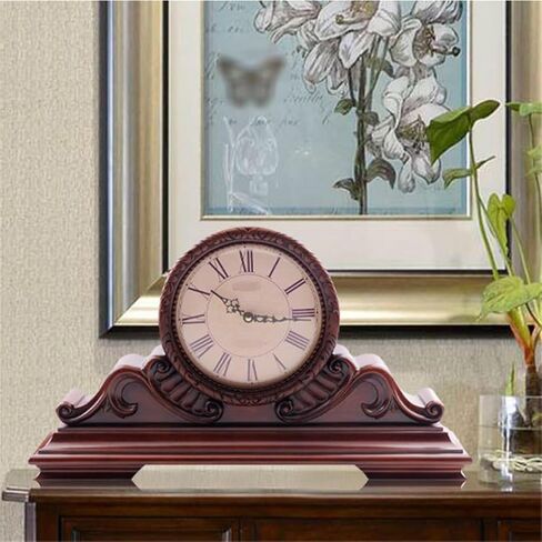 Solid Wooden Seat Clock Living Room Classical Hour Pendulum Table in Saudi Arabia