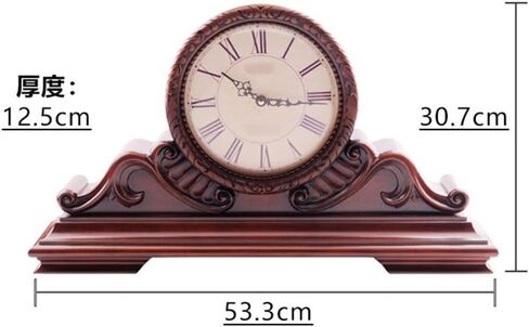Solid Wooden Seat Clock Living Room Classical Hour Pendulum Table in Saudi Arabia