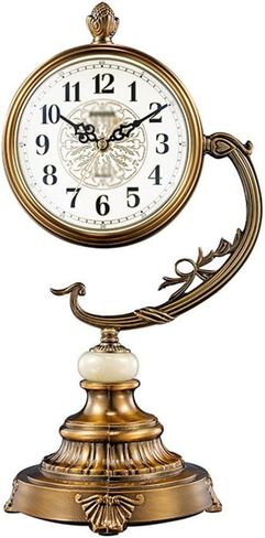 Sitting Room Seat Clock Plated Copper Pendulum Desk Table in Saudi Arabia