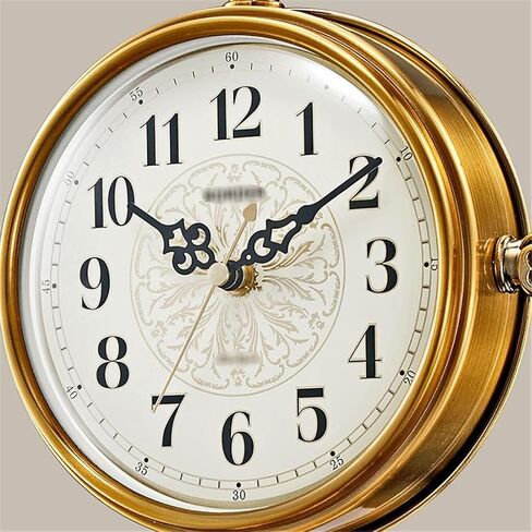 Sitting Room Seat Clock Plated Copper Pendulum Desk Table in Saudi Arabia