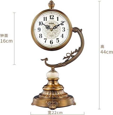 Sitting Room Seat Clock Plated Copper Pendulum Desk Table in Saudi Arabia
