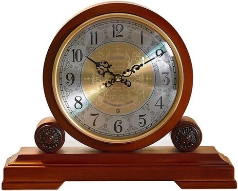 Solid Wood Seat Clock Living Room Family Hour Desktop Chinese Retro Table in Saudi Arabia