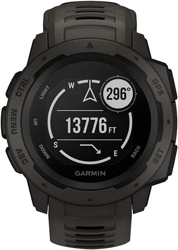 Garmin Instinct, GPS Watch, Graphite, Refurbished in Saudi Arabia