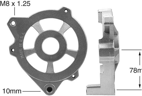 New Alternator Frame DE Compatible With AM General Hummer 6.2L 1992-1993, Hummer 6.5L 1994; Compatible With Chevrolet C1500 C2500 4.3L 5.0L 6.5L 1994-1995 10475376 10475377 10476236 10477178 in Saudi Arabia