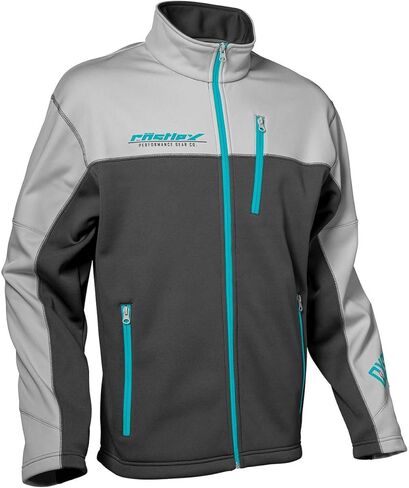 Castle X Men's Fusion G4 Mid-Layer Jacket (Charcoal/Silver/Turquoise - 3X-Large) in Saudi Arabia
