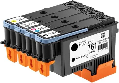 رأس طباعة بديل لطابعات Designjet T7100 T7200 المتوافقة مع موديلات CH645A CH646A CH647A CH648A(1PCS GY وDGY) in Kuwait