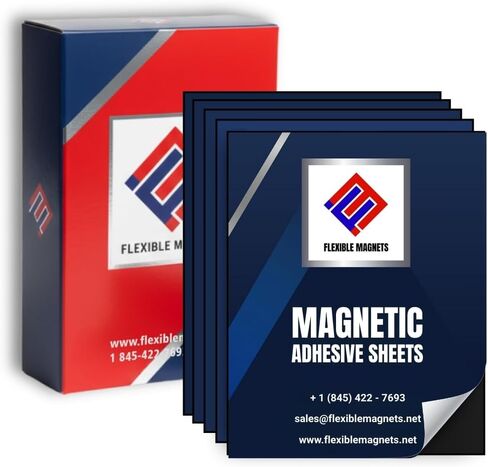 Self Adhesive Magnetic Sheets - Make Anything a Magnet - Magnetic Adhesive Sheets -Premium Quality Peel and Stick Magnets by Flexible Magnets 60 mil (8" x 10", Pack of 5) in Saudi Arabia