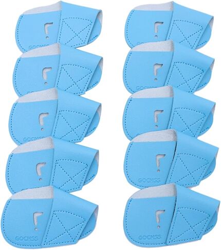 أغطية رأس I Golf Iron 10 قطع من البولي يوريثان تناسب كلا من نوادي الجولف اليمنى من أجل Titleist Callaway Ping Taylormade تناسب المزيد من العلامات التجارية لمكواة الجولف. (أزرق داكن) in Kuwait