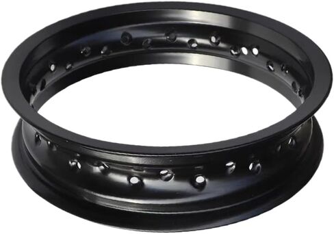 إطارات ألومنيوم 2.15 × 12 12 بوصة 32/36 فتحة محور العجلة حلقة دائرية متوافقة مع دراجة نارية دراجة الطرق غير الممهدة (36 فتحة 2.15 × 12) in Kuwait