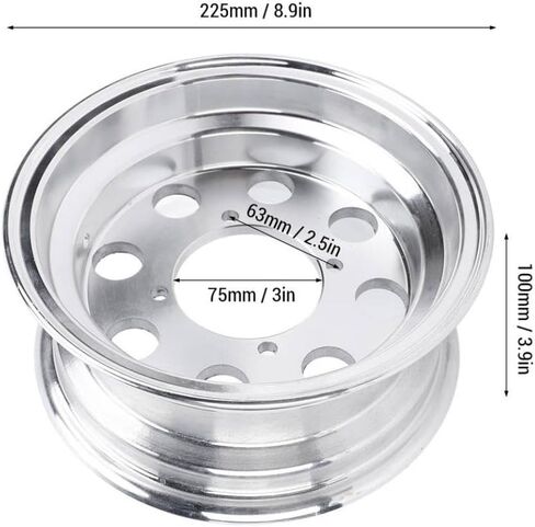 8 Inch Motorcycle Rear Wheel Rim 3.50-8 Fine Polishing Aluminum Wheel Hub Compatible With Monkey Z50 Z50R Z50J in Kuwait