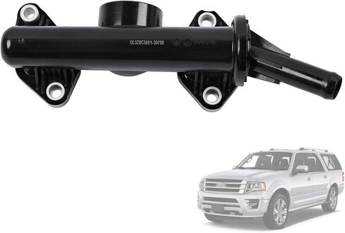 شفة مخرج مبرد المحرك DL3Z8C368A مناسبة لفورد إكسبيديشن F-150 Transit-150 Transit-250 Transit-350 HD 2013-2025؛ لنكولن نافيجيتور 2015-2017 مبيت ترموستات التبريد DL3Z-8C368-A in Kuwait