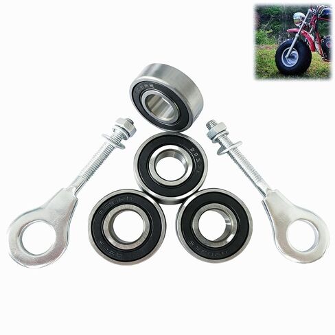 مجموعة محمل عجلة الدراجة الأمامية الخلفية الصغيرة لكولمان Minibike CT200U CT200U-EX BT200X Baja Warrior MB200 MB165 Massimo Predator 212cc 196cc 6.5hp Powersports Parts 6202RS محامل سلسلة الموتر in Kuwait